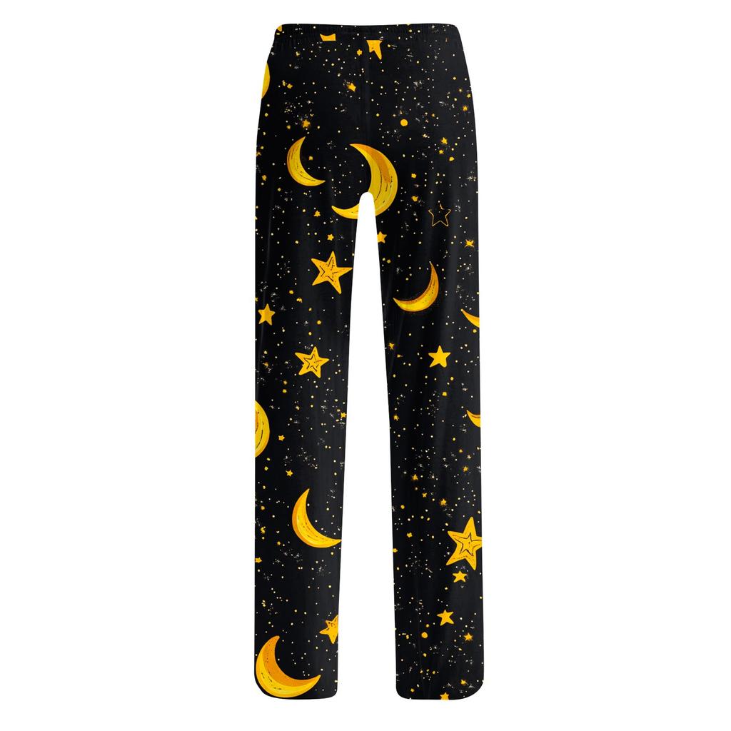Women's Cute Floral Print Drawstring Pants Casual Pajama Pants