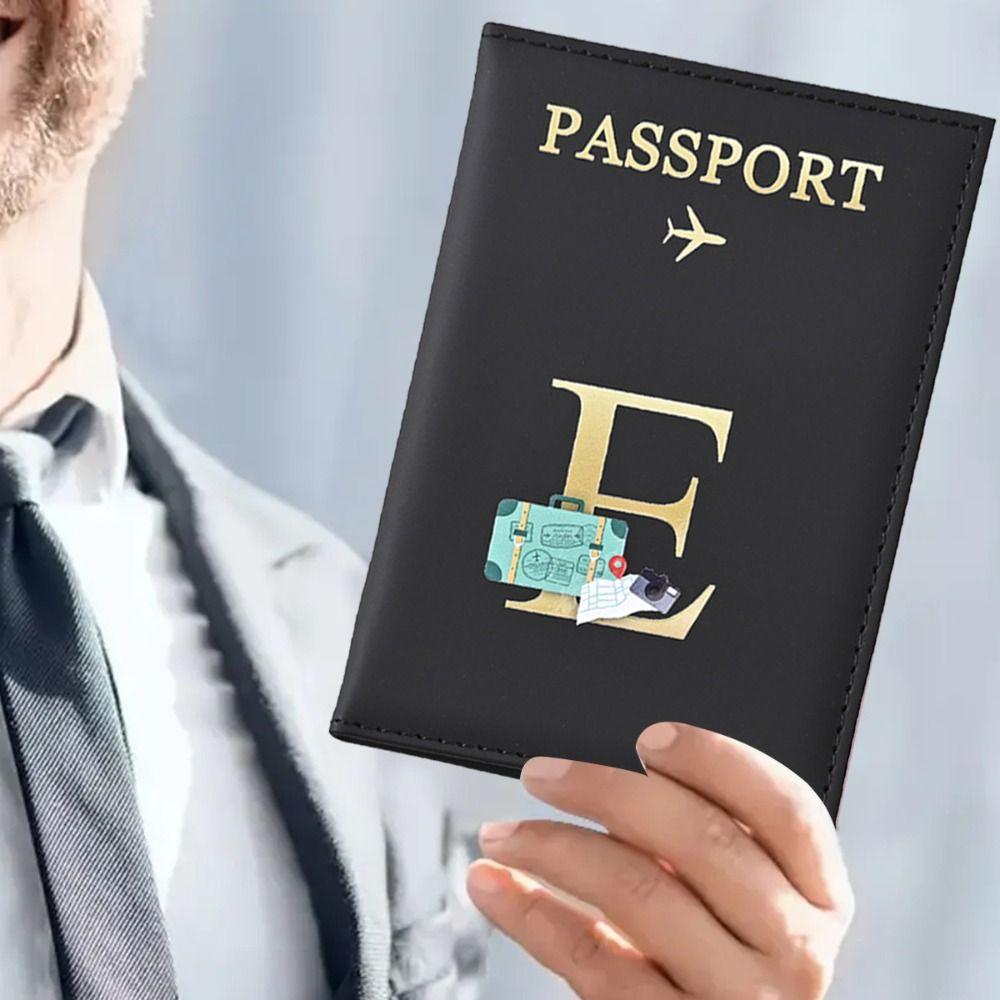 PU Leather Passport Cover Multi-card Waterproof Document Credit Card Case Letter Credit Card Protector Cover Travel