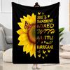 1pc Sunflower Field Bloom blanket Soft and Warm for Sofa Office Camping Travel Livingroom Great Gift for Friends and Family Comfortable All Seasons