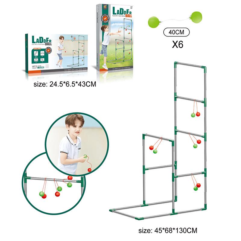 Children's Interactive Toss-and-Throw Frisbee Ladder Game Set