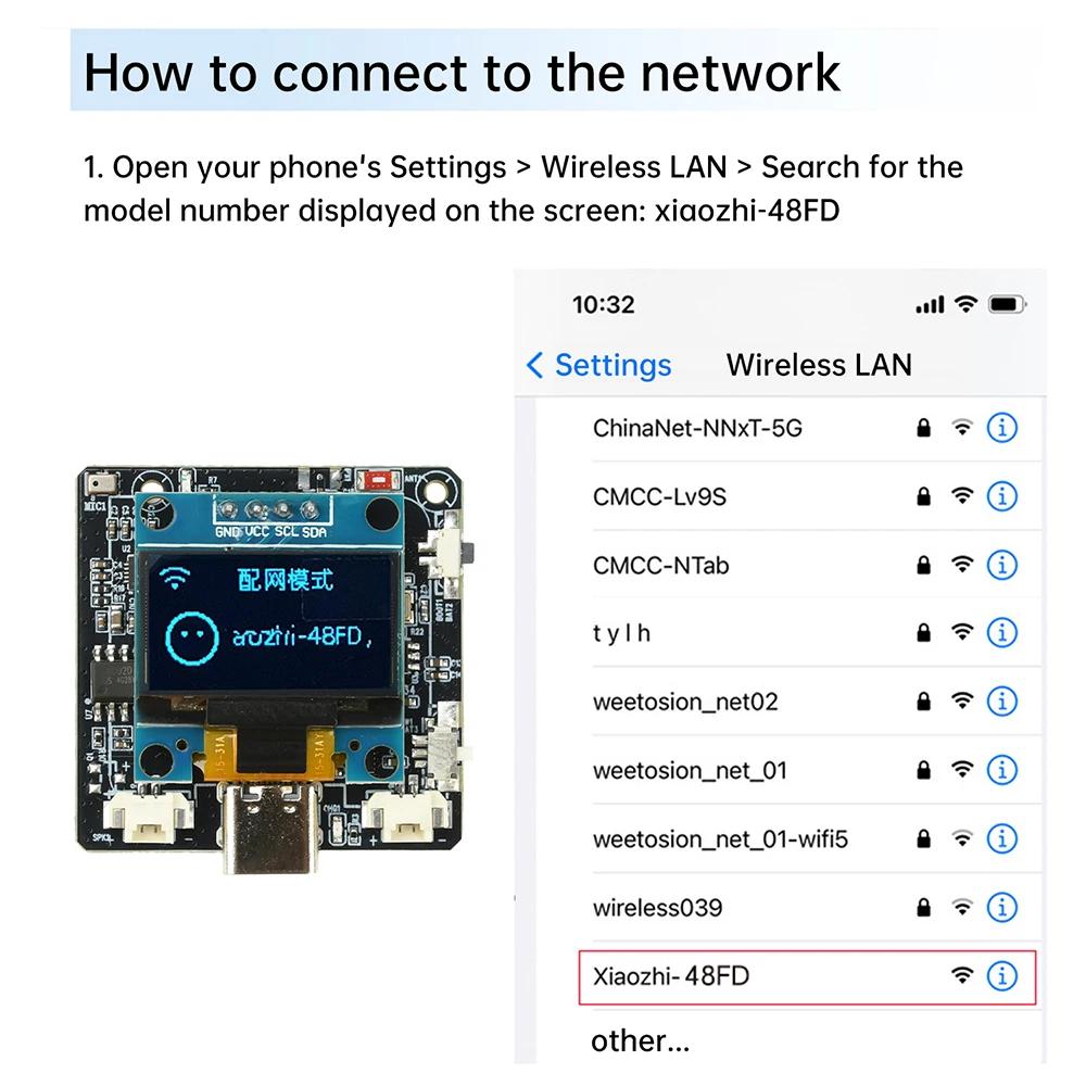 ESP32-C3 0.96-Inch Screen Development Board Ai Dialogue Voice Module Supports Integration Intelligent Ai Large Models