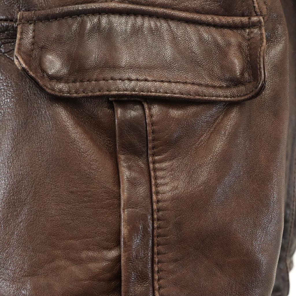 Eddie Bauer leather jacket M Brown Outdoors Women Used
