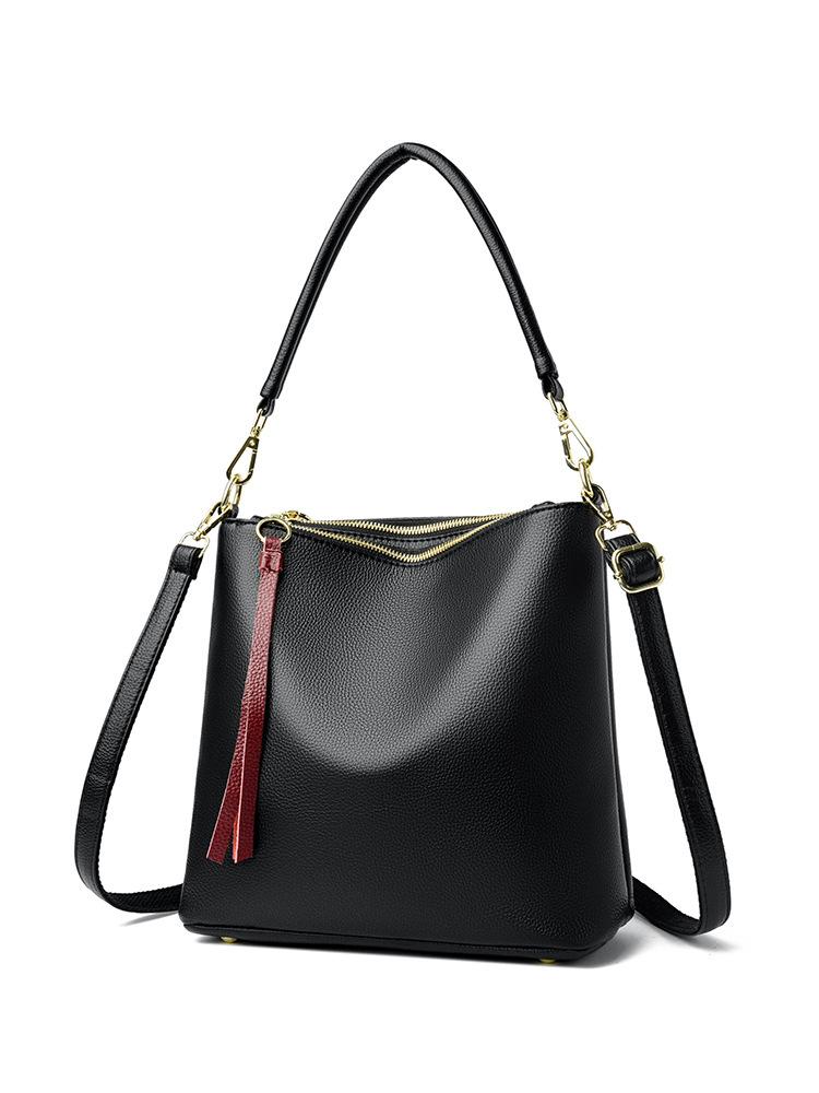 

Premium bag women s 2025 new foreign gas bucket bag versatile texture single shoulder diagonal hanging bag Korean version commuter bag