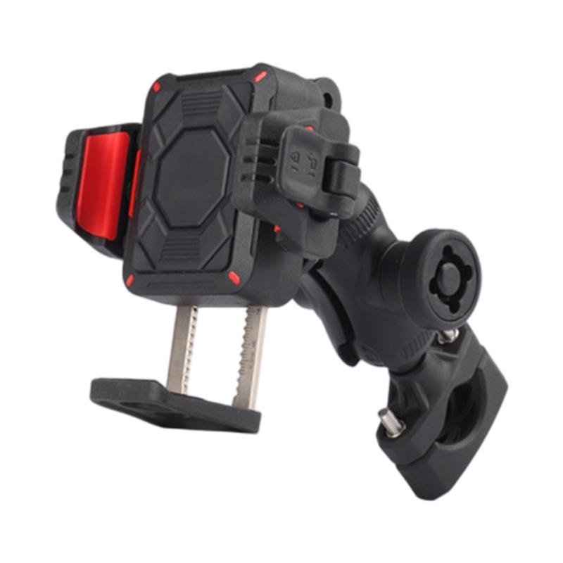 Shockproof Bike Phone Mount Support Rack For Ebikes And Motorcycles Handlebar Navigation For Smartphones Up To 90mm Wide