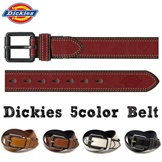 [Dickies] Belt, 40mm, Cuttable, Synthetic Leather, Men's, One Size, Red