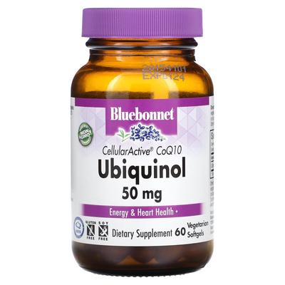 Bluebonnet Nutrition CellularActive CoQ10 Ubiquinol 50mg Veggie Softgels, 60 Count