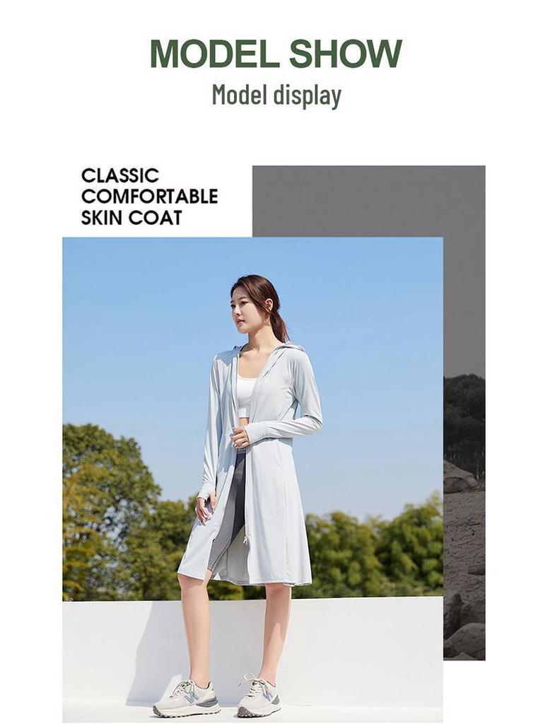 High-Quality Unisex Hooded Ice Silk Sun Protection Jacket for Summer Outdoors