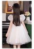 Girls' White Flower Girl Wedding and Performance Dress