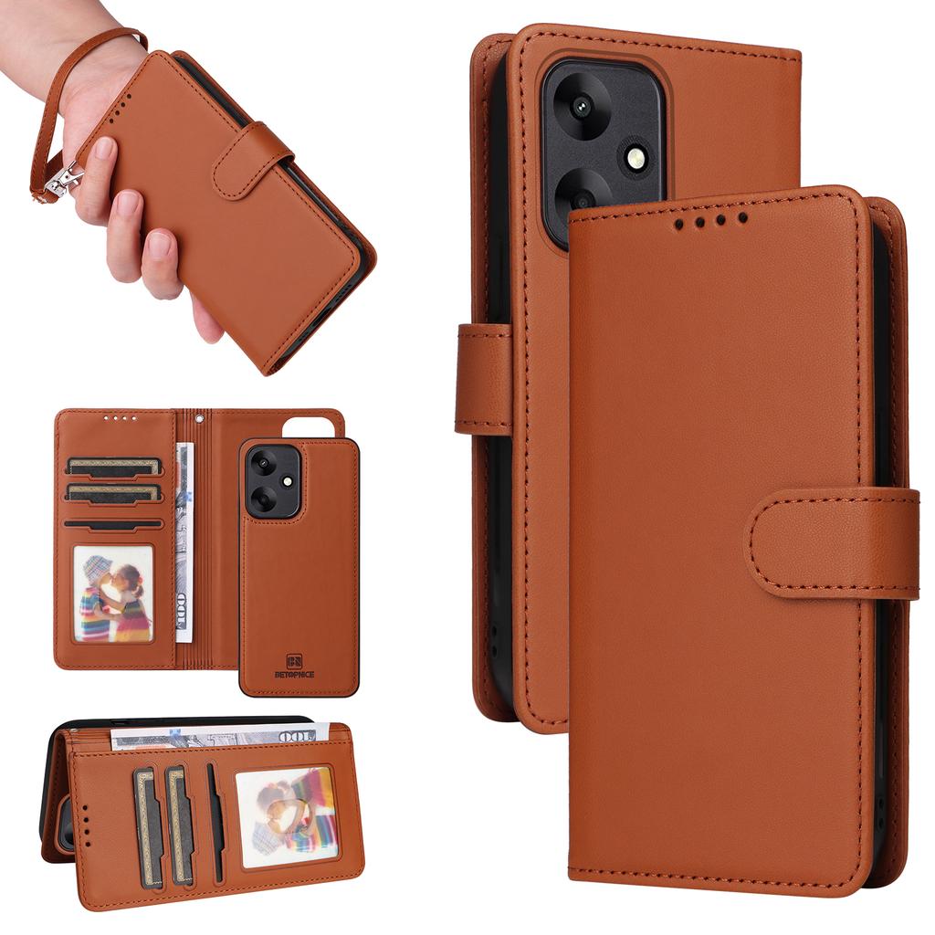 For Xiaomi Redmi 13C 5G/13C 4G/13R 5G/Poco M6 5G Magnetic Case BETOPNICE Detachable PU Leather Phone Cover with Strap