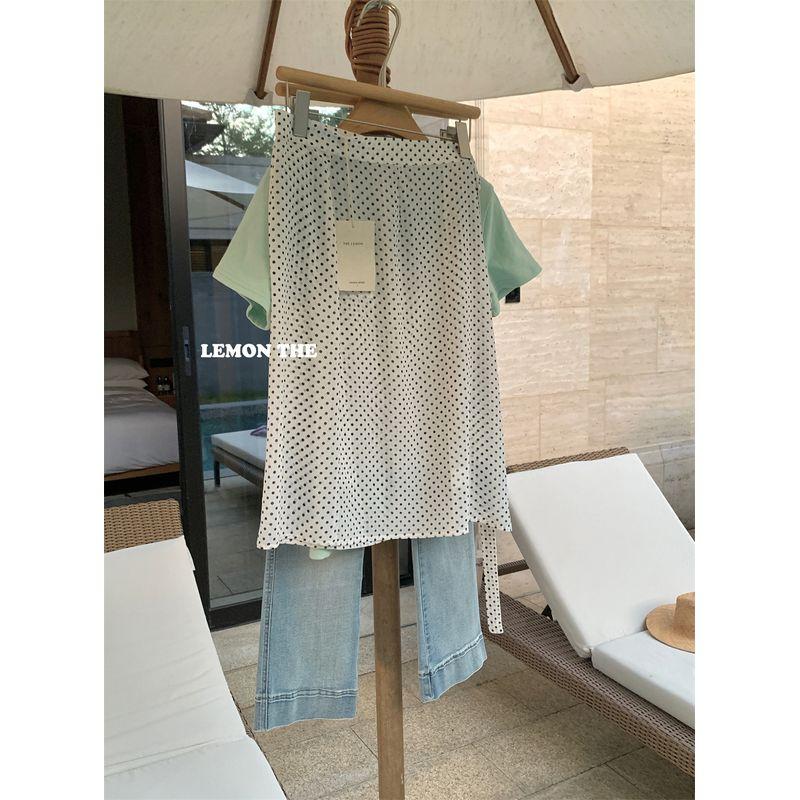 

Фруктовое Зеленое Весеннее Бандажное Платье Инс Маленький Слинг