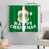 2pcs,2D Plane Printing Pattern Curtains Kindy Santa Claus Versatile Fabric (without Rod) Outdoor Decorations Ldeal for Bedroom,
