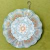 10 Inch Bohemian Wind Spinner Outdoor Decor with 360 Swivel Hook Mandala Design for Garden Balcony Patio Artistic Gift All Seasons