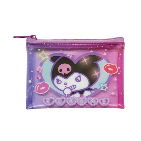 K Company Sanrio Characters (Mune-Kyun Memories) Clear Flat Pouch (S) Kuromi SAM-FPS-KU B0F5PHJHKC