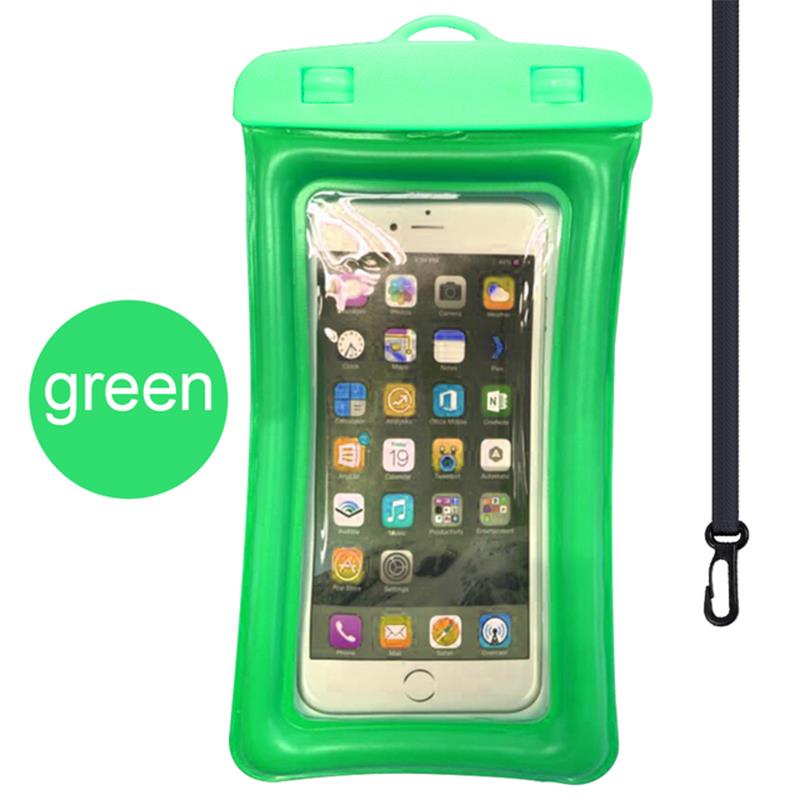 Floating Airbag Waterproof Outdoor Swimming Bag Phone Case For iPhone Samsung Xiaomi Redmi Huawei Phones Bag Protector Cover