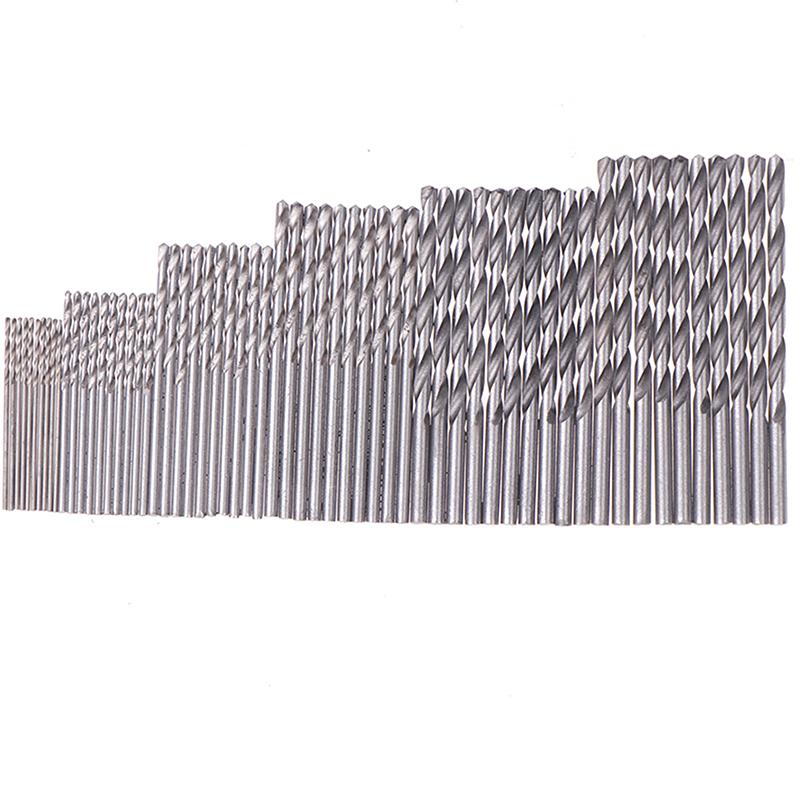 60/120Pcs Drill Set - Suitable For Metal And Wood, 1-3.5Mm High Carbon Steel, Round Shank Spiral Groove Design, Durable Woodwork