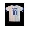 France World Cup Mbappe White Stripes Unisex Adult Football Jersey Sat07