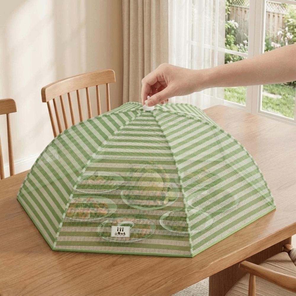 Umbrella-Style Dish Covers Folding Food Preservation Cover Portable Insect Proof Cover Meal Cover