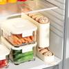4-lagige Schiebe-Eieraufbewahrungsbox, Eierkarton im Leiterstil, Kühlschrank mit Seitentür, große Kapazität, automatische Eierrollmaschine