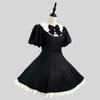 French Lolita Soft Girl Flutter Sleeve Apron Dress