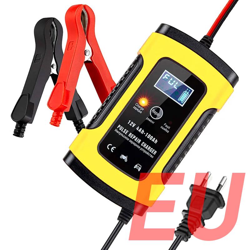 

12 В 6 А Новое полностью автоматическое зарядное устройство для автомобильных аккумуляторов Power Pulse Ремонтные зарядные устройства для влажных и сухих свинцово-кислотных аккумуляторов Цифровой ЖК-дисплей