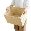 Japanese Style Large Rattan Storage Basket for Clothes, Toys, and Snacks
