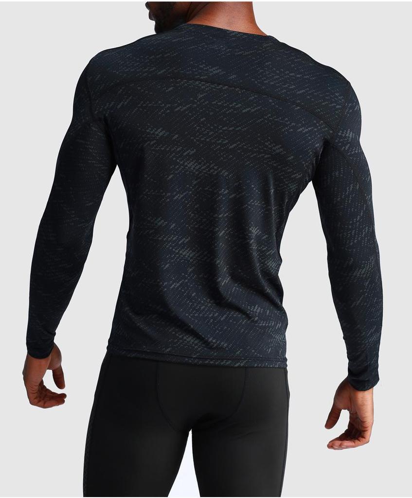 Men's Cross-Border Athletic Wear: Long-Sleeve Tight-Fit Basketball & Running Suit for Autumn/Winter.