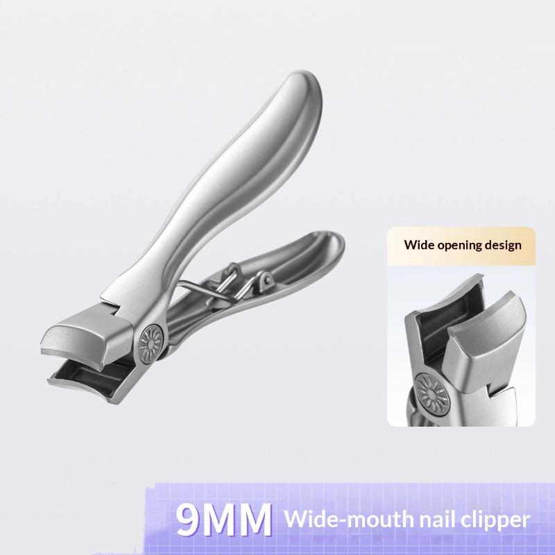 Stainless Steel Nail Clipper Splash-Proof Large Opening Nail Clipper Portable Dead Skin Removal Nail Clipper Cuticle Trimmer