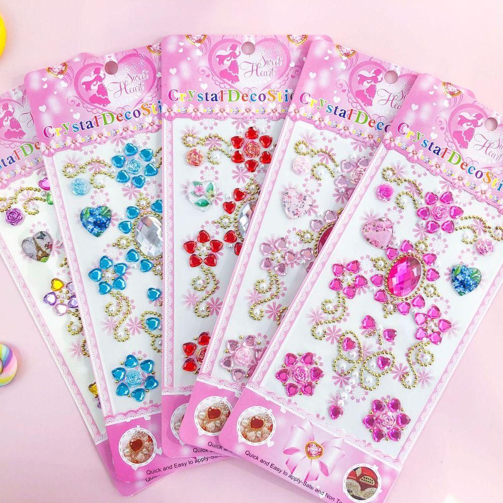 DIY Mobile Phone 3D Gem Stickers Crystal Rhinestone Sticker  Gift Nail Eyes Face Hair Body