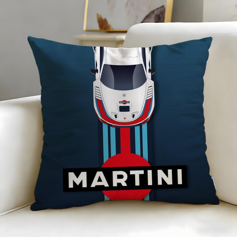classic beverage brand Martini Cushion Cover Soft & Easy-Wash Pillow Case – Versatile for Couch, Bed, Travel and Office