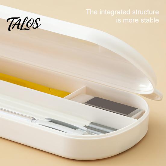 Astuccio con Scomparti, Custodia ad Alta Capacità con Scomparti, Colore Macaron, Custodia in Plastica per Cancelleria, Scatola Scolastica, Portapenne Portatile per Studenti