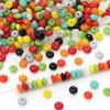 150 Pezzi Perline di Vetro Piatte Rotonde Perline Seme Fai da Te Collane Braccialetti Accessori Gioielli