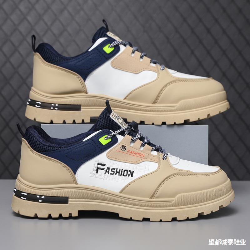 Cross-border men's shoes low-top Martin shoes British style trend platform spring new students outdoor casual shoes tooling shoes