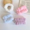 Women's Flannel Spa Headband & Wristband Set, Absorbent Wrist Bands for Face Wash