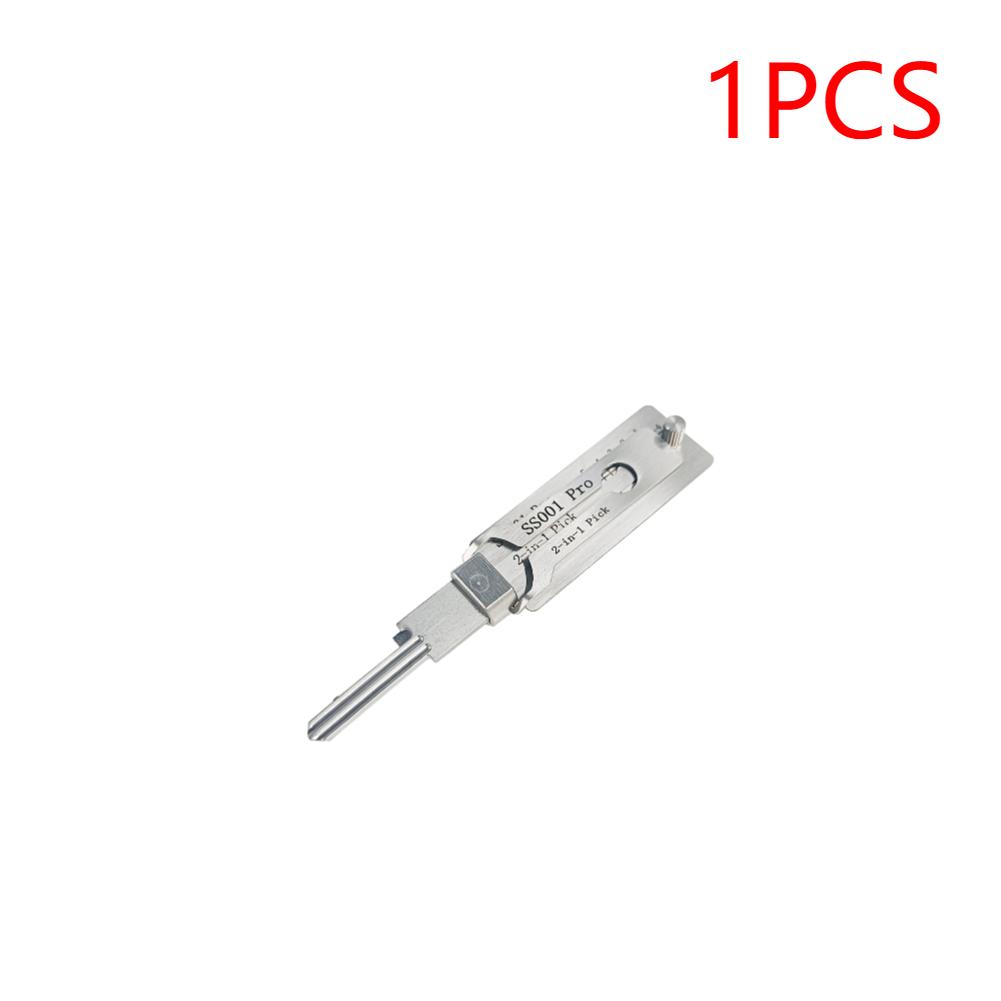 

10-1 шт. SS001 Pro Нержавеющая сталь Декодер ключей 2 в 1 Набор прецизионных крючков и отмычек Декодер замка Набор для извлечения уплотнительных колец Инструменты для обслуживания