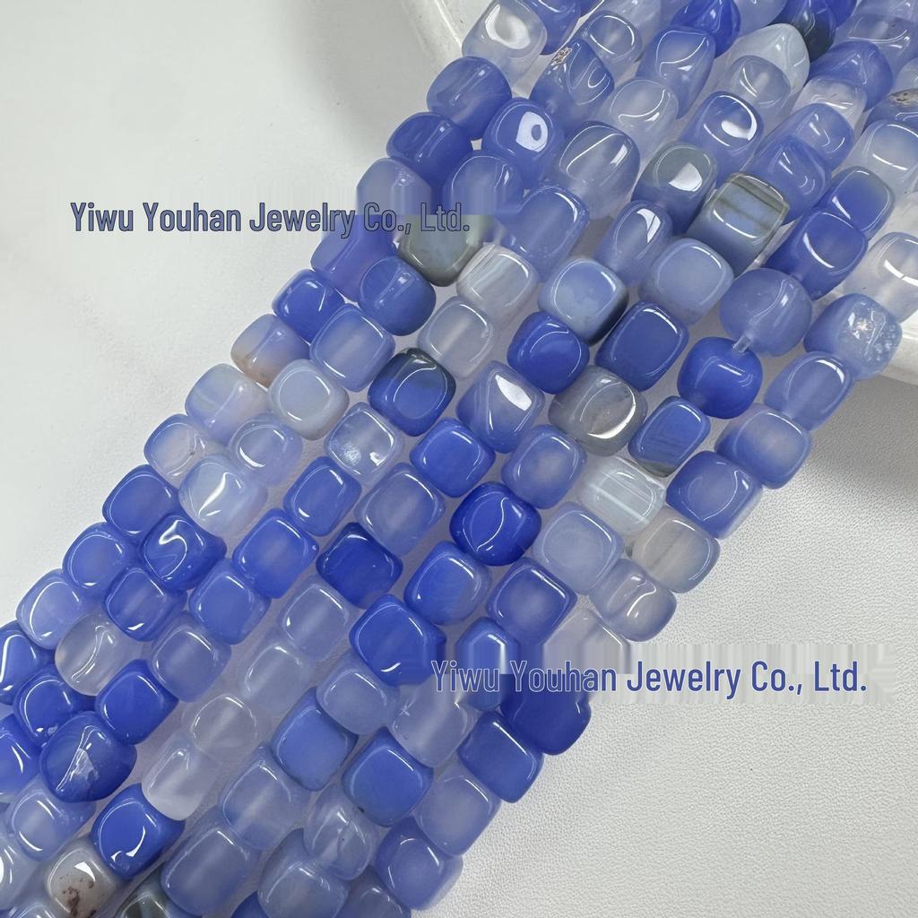 Square Weathered Sugar Cube Stone Beads - DIY Bracelet & Jewelry Accessories