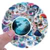 120 New Shark Cartoon Graffiti Stickers Decorative Skateboard Water Cup Hand Tent Waterproof Stickers