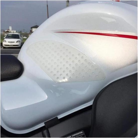 Universal Motorcycle Tank Pad Gas Tank Traction Pads Fuel Tank Grips Side Stickers Knee Grips Protector Decal Transparent