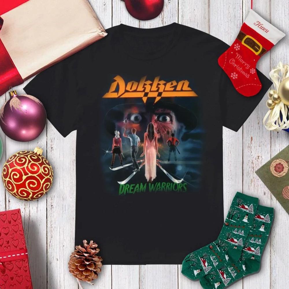 Новая футболка унисекс Dream Warriors Dokken Black Размеры S-4XL S