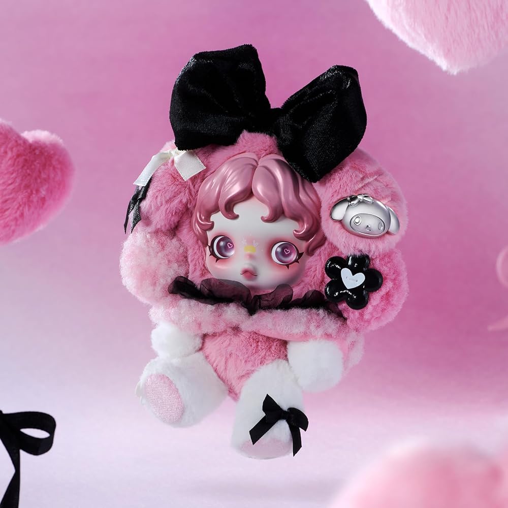 Pop Mart Skullpanda My Melody Plush Toy Soft Doll Keychain Collectible Figure