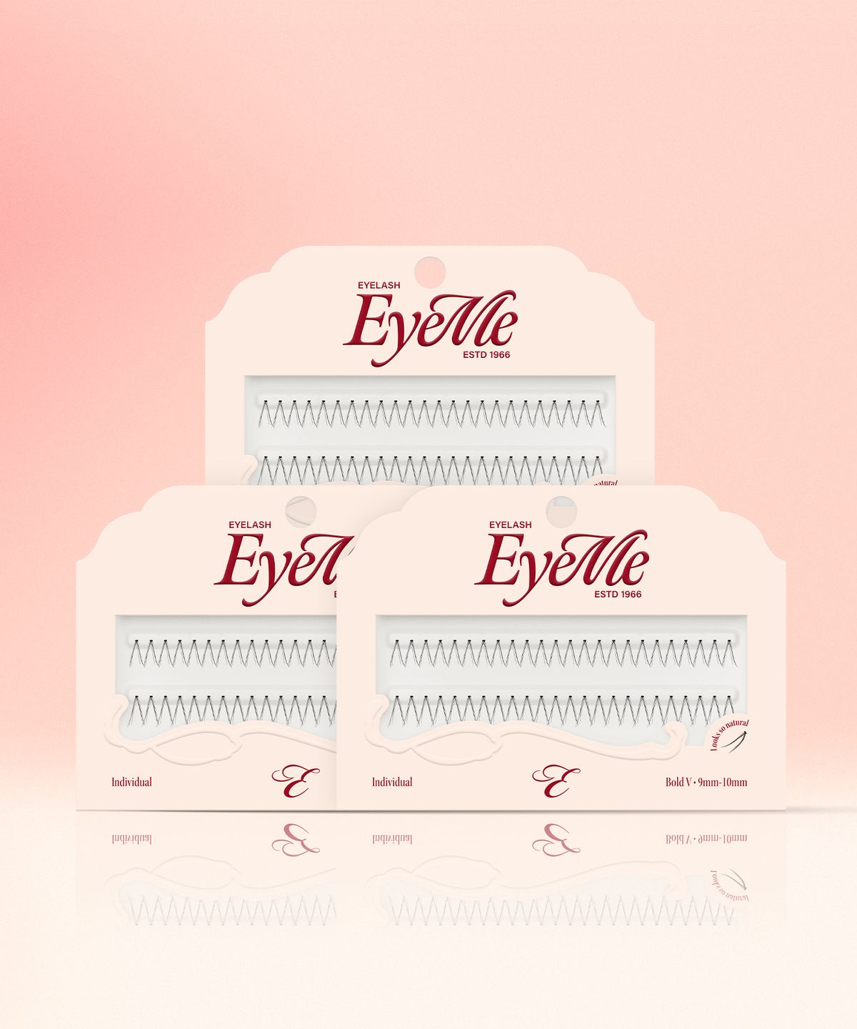 Aimi Cut Strand Eyelashes 3-Pack Set (Select 3 from 6 Types) Daily V