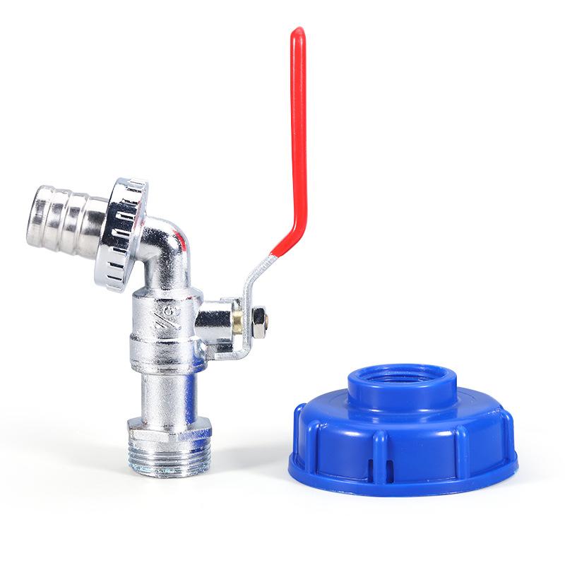 IBC Tank Tap Adapter S60*6 Coarse Thread To Brass/Alloy 16mm Quick Connect Replacement Valve Garden Home Valve Fitting Faucet