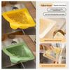 Magnetic Triangle Kitchen Sink Draining Basket for Food Scraps and Storage