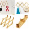 Expandable Key Holder Fixed On Wall Bathroom Rack Fold Shelf Hat Closet Hook Natural Wood Coat Hooks Clothes Hanger