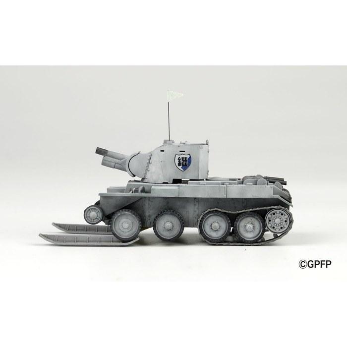 Platz Girls und Panzer Final Chapter BT-42 Assault Gun, Continuation High School, Snowy Battle Ski Equipped, 1/72 Scale Plastic Model,