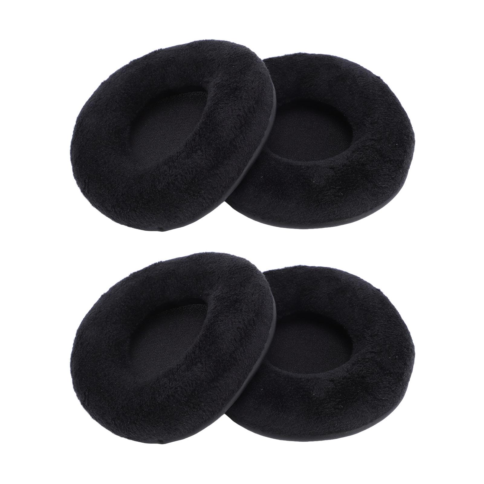 

4Pcs Earphone Ear Pads 85mm Velvet Sponge Universal Headphones Ear Pads Replacement Gray чёрный