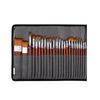 Paint Brush Set Oil Watercolor Artist Acrylic Wooden Stick Painting Brush Set with Canvas Bag 25PCS Set HB‑8620BB
