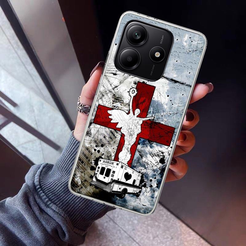 EMT EMS Medical Rescue Phone Case For Xiaomi Redmi Note 15 14 14S 13 12S 12 Pro Plus 11S 11 10S 10 4G Cover 11E 11T 5G Print Fun