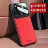 Leather Texture Soft Frame Protection Phone Case for Oppo Reno 13 12 11 10 Pro Camera Protective Shockproof Back Cover