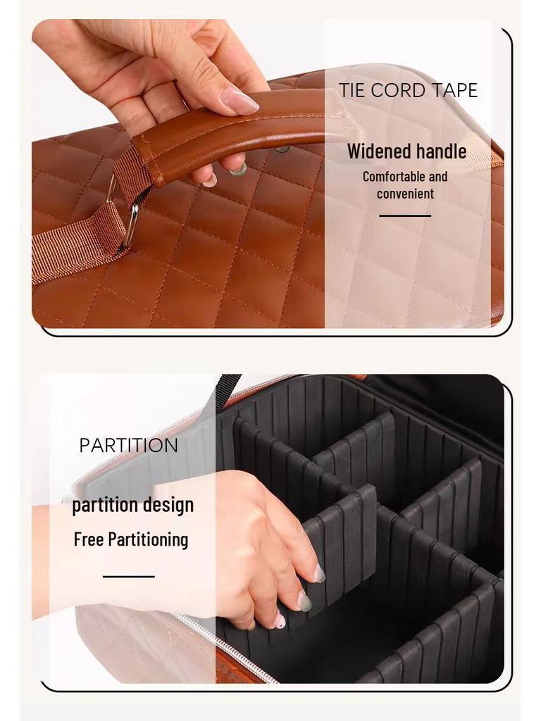 2025 High-Capacity LED Makeup Case: Portable Travel Bag with Mirror & Light