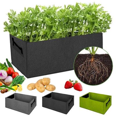 Fabric Plants Grow Bags Raised Garden Bed With Handle For Vegetable Herbs Gardening Felt Plant Pots Potato Tomato Planter Set